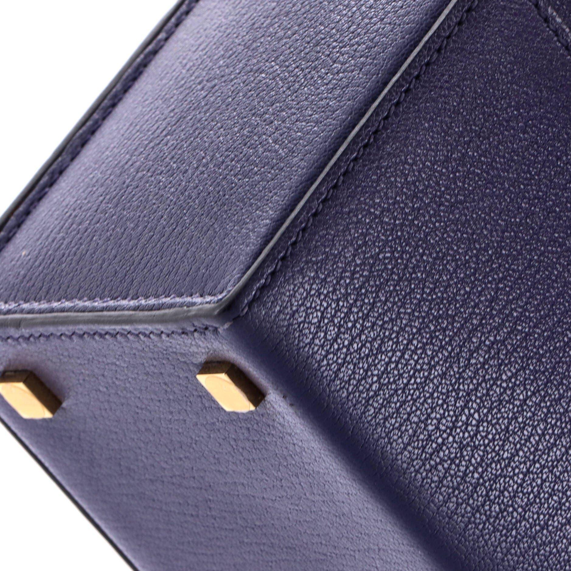 Cinhetic Top Handle Bag Chevre Mysore, Alternate, color, Blue
