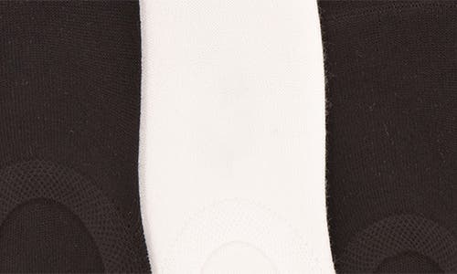 Felina Assorted 6-pack Super No-show Socks In Black/white