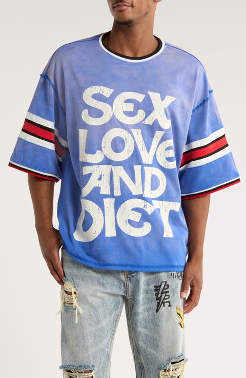 Sex, Love & Diet Athletic Graphic T-Shirt