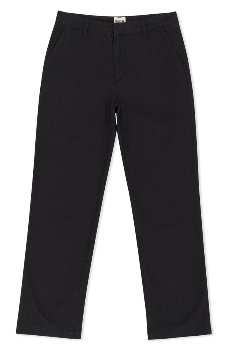 Hurley Rider Straight Leg Pants, Alternate, color, Black