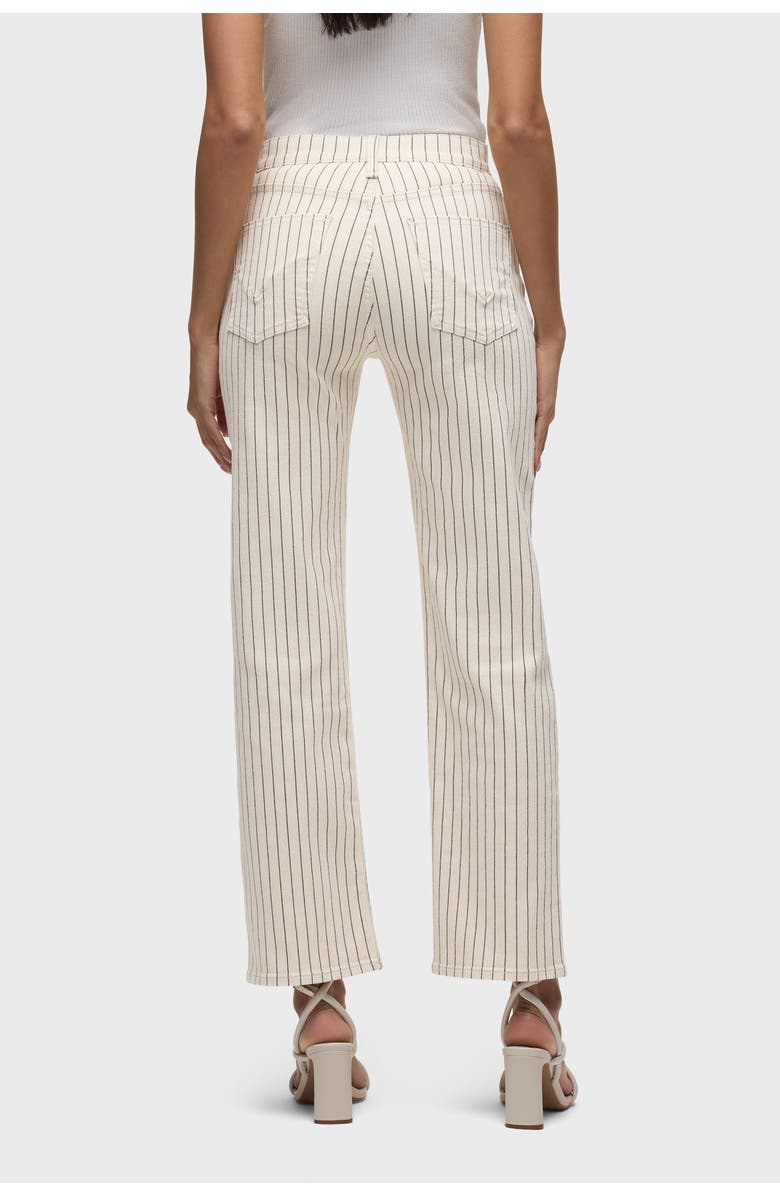 Hudson Jeans Remi High-Rise Straight Full Length, Alternate, color, Ecru Stripe