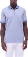 Bugatchi Contrast Trim Zip Polo