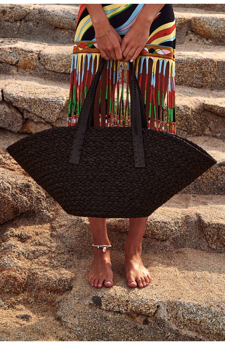 Cesta Collective Large Raffia Taco Tote, Alternate, color,