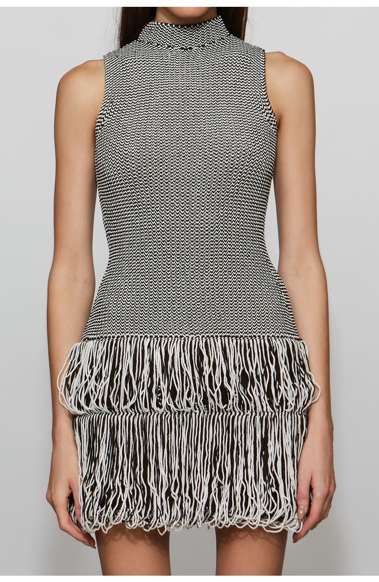 Et Ochs Pernille Knit Dress, Alternate, color, Black/Ivory