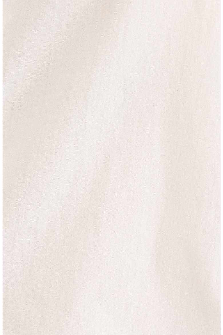 Knotted Hem Cotton Shirt, Alternate, color, WHITE