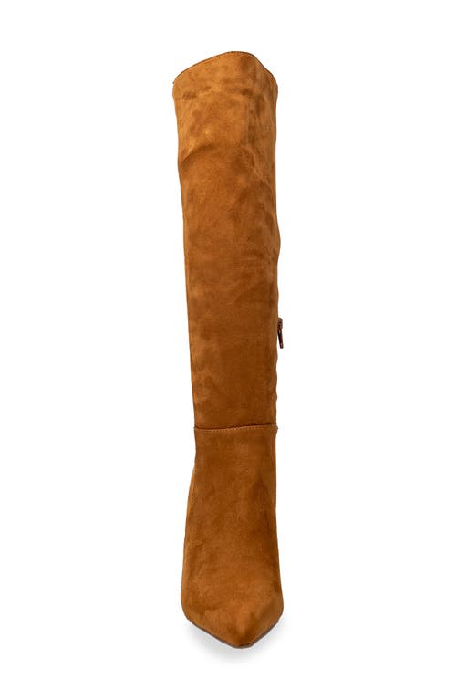 Chase & Chloe Chase And Chloe Knee High Boot In Brown