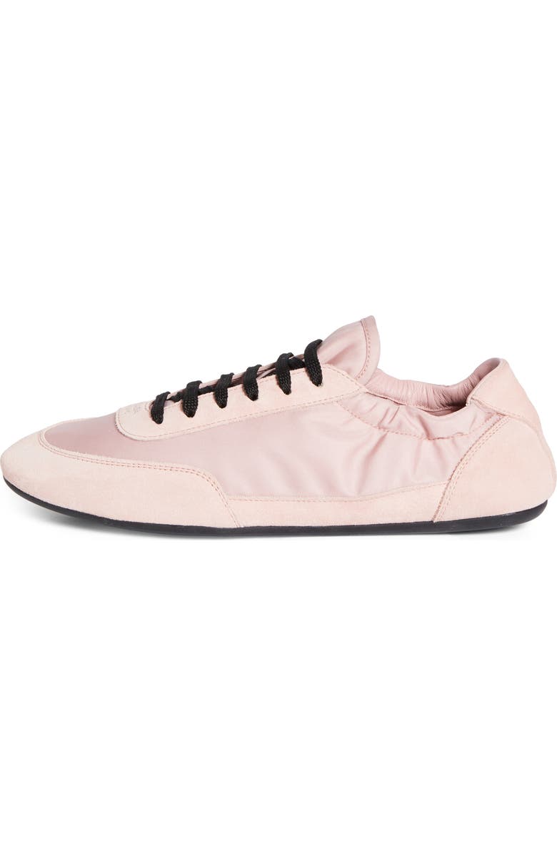 Prada Collapse Mixed Media Low Top Sneaker, Alternate, color, Pesco
