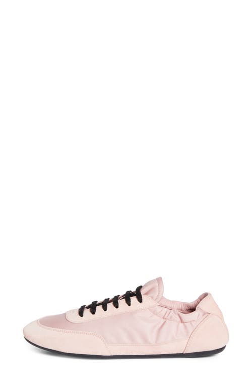 Prada Collapse Mixed Media Low Top Sneaker In Pesco