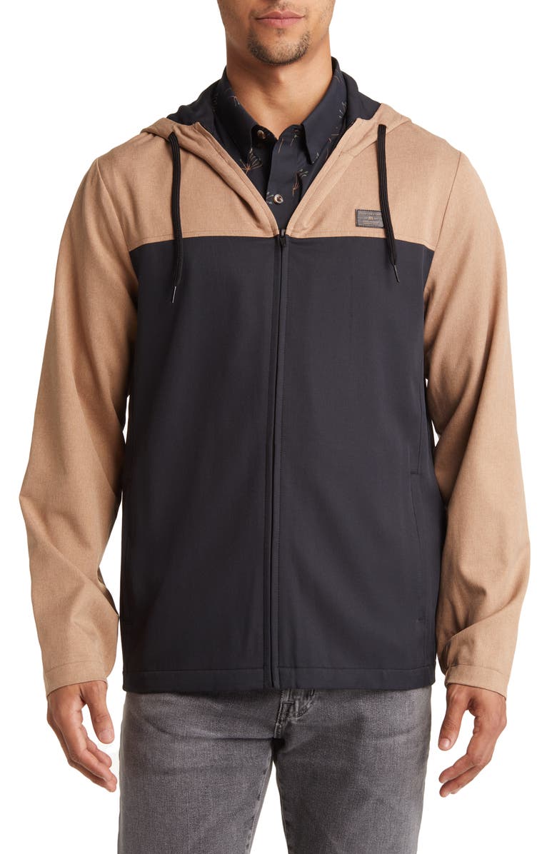 TravisMathew Beer Garden Colorblock Hooded Jacket, Alternate, color,