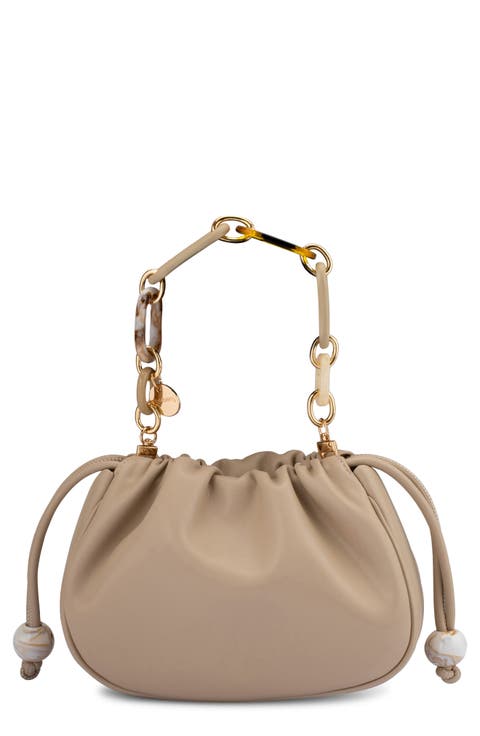Mavis Faux Leather Top Handle Bag