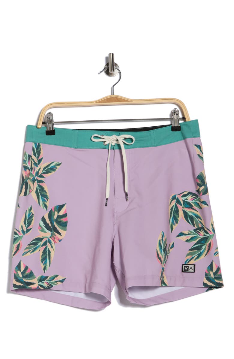 RVCA Palm Street Board Shorts, Alternate, color, Pink