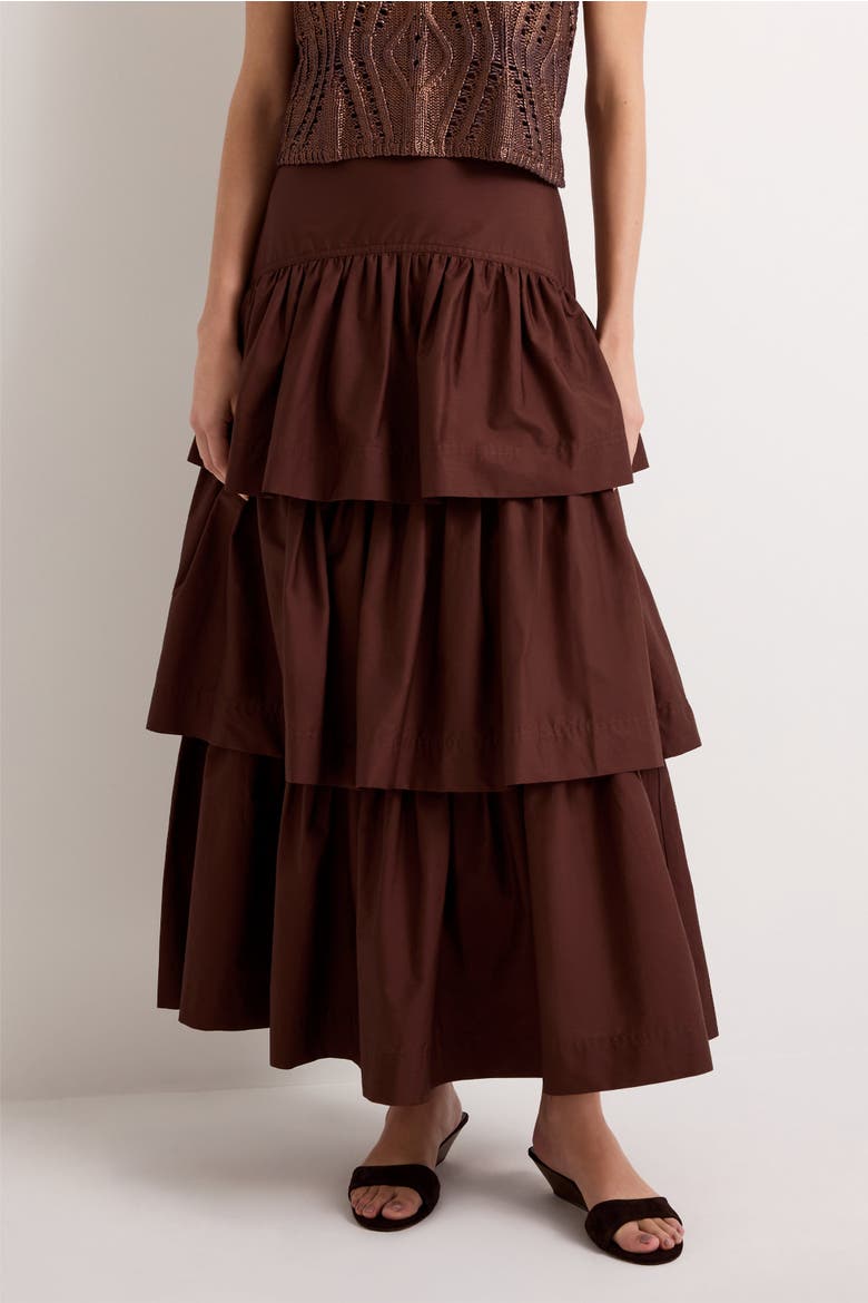 Baylor Skirt, Alternate, color, Chocolate