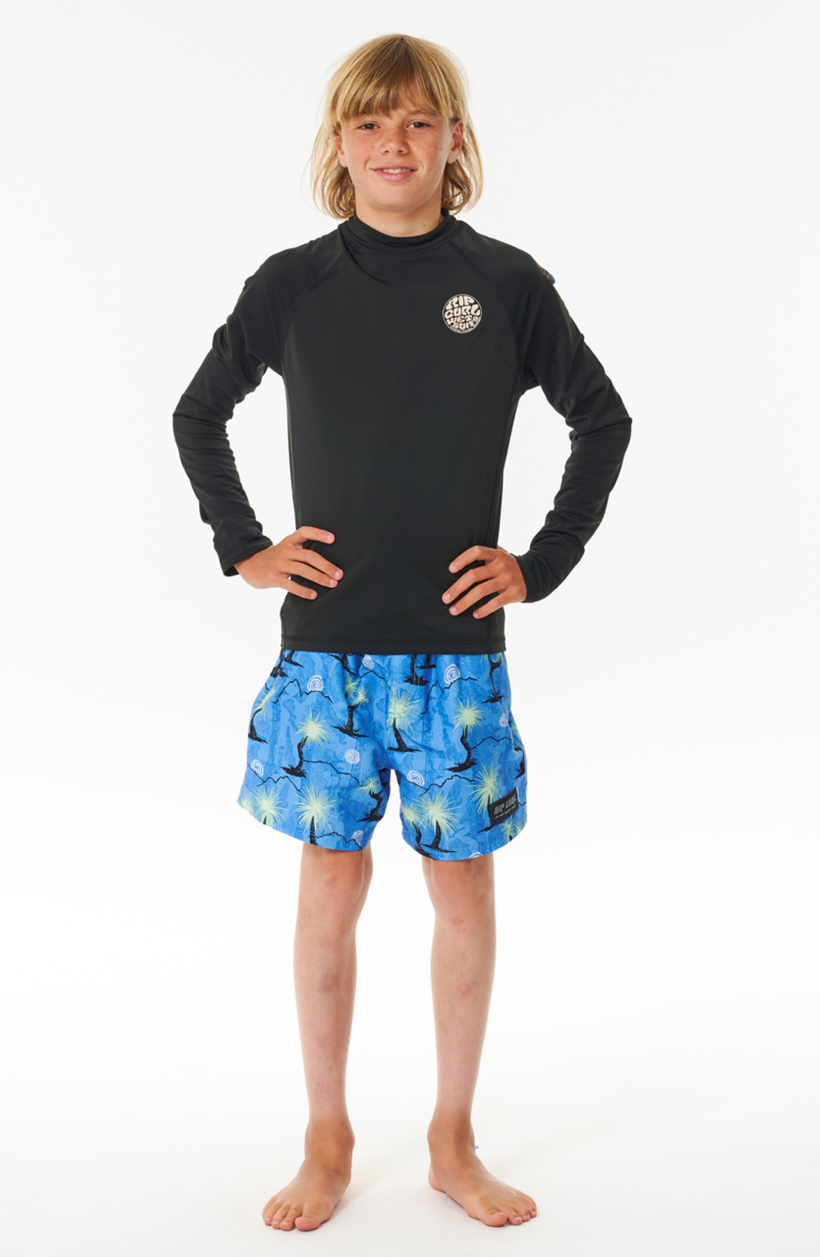 Rip Curl Kids' Icons Long Sleeve Rashguard | Nordstrom
