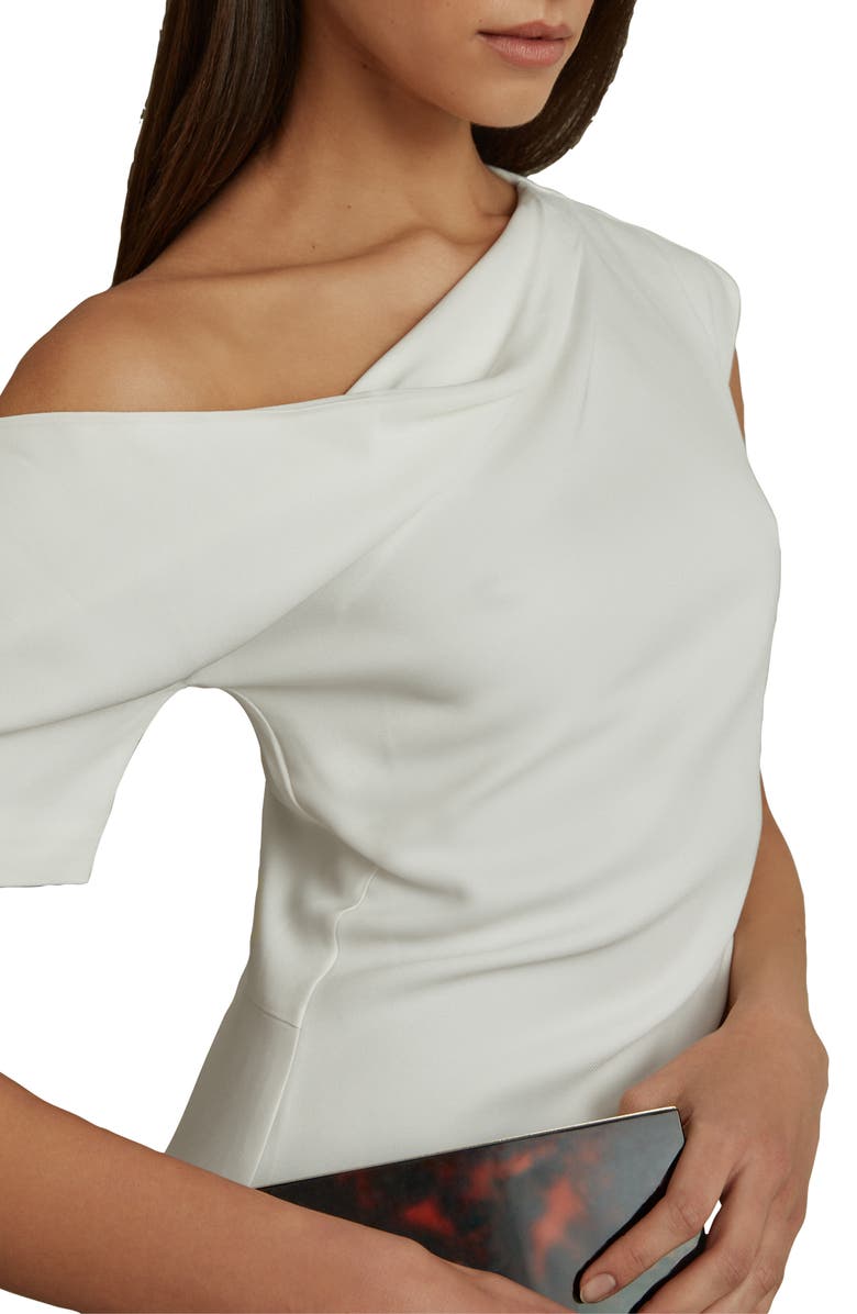 Reiss Laurey Drape Body-Con Dress, Alternate, color, 