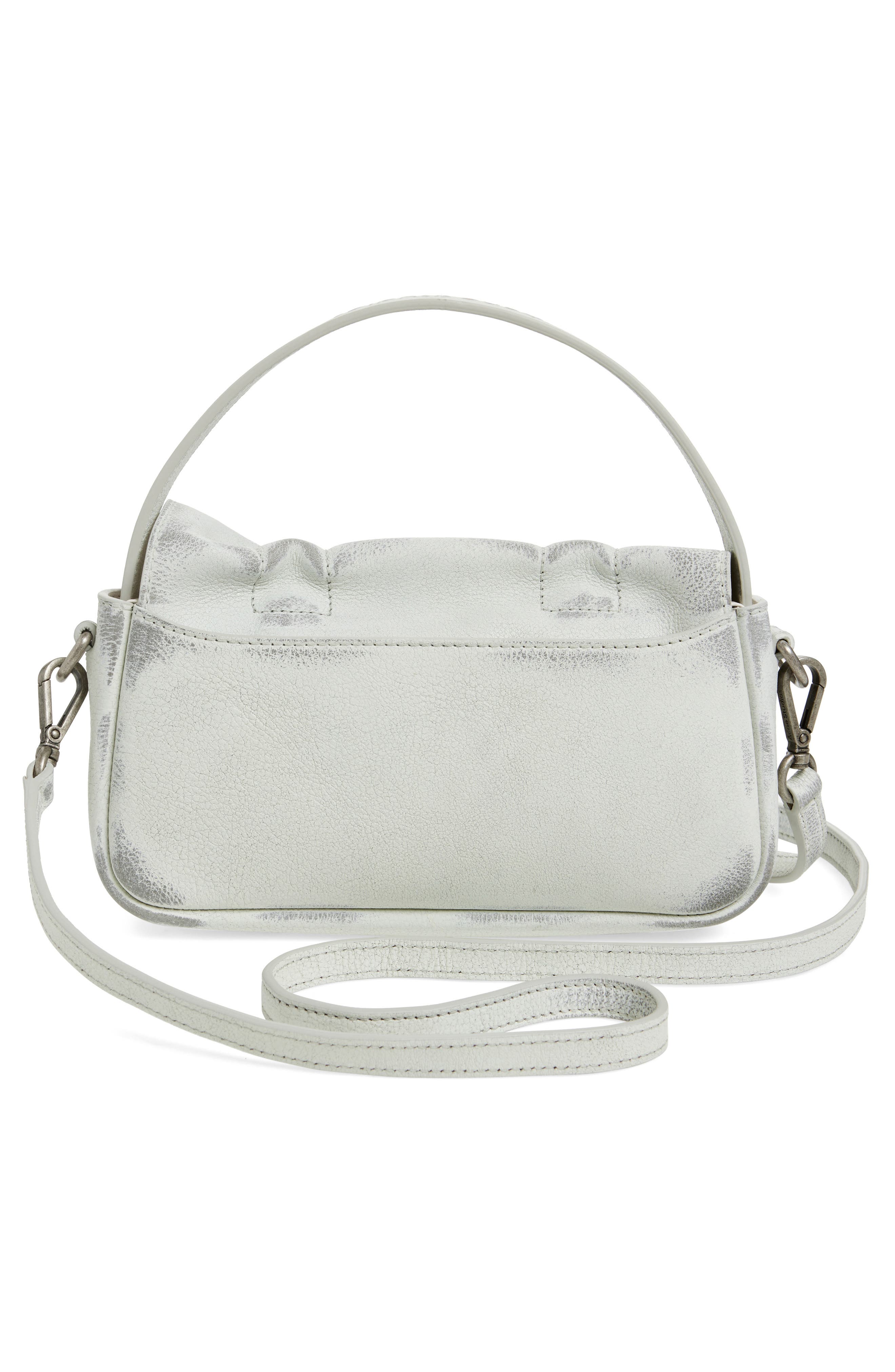 Acne Studios Micro Multipocket Aged Leather Crossbody Bag, Alternate, color, 