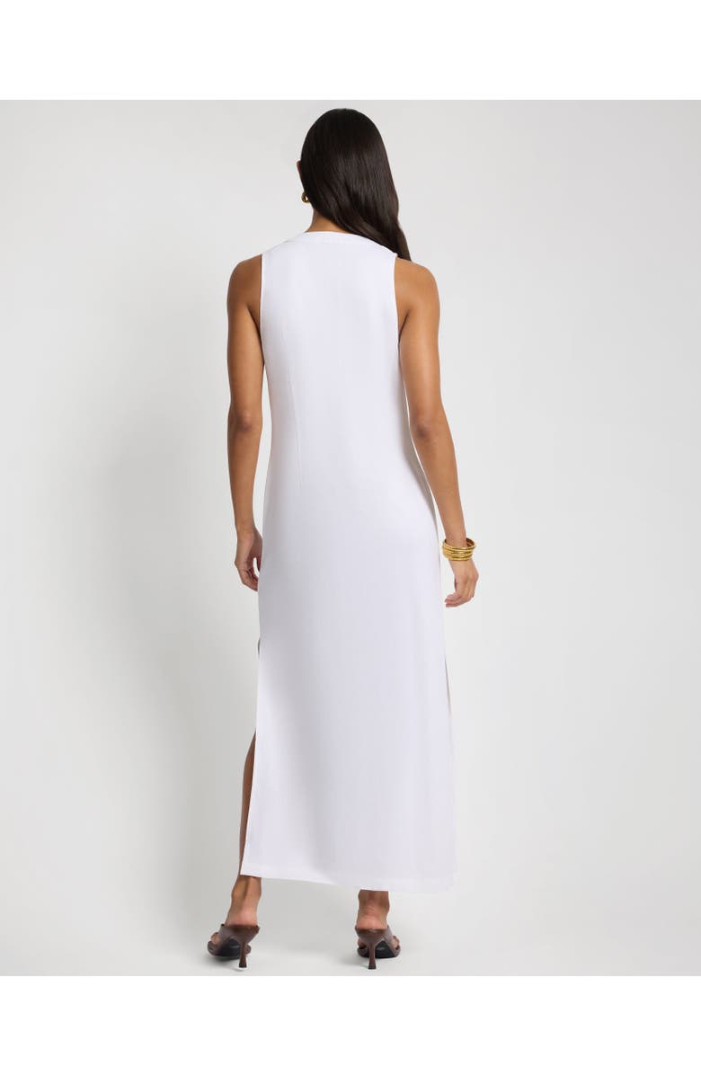 Onia Textured Button Down Maxi Dress, Alternate, color, White