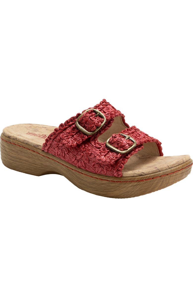 Alegria by PG Lite Oona Platform Slide Sandal, Main, color, Red