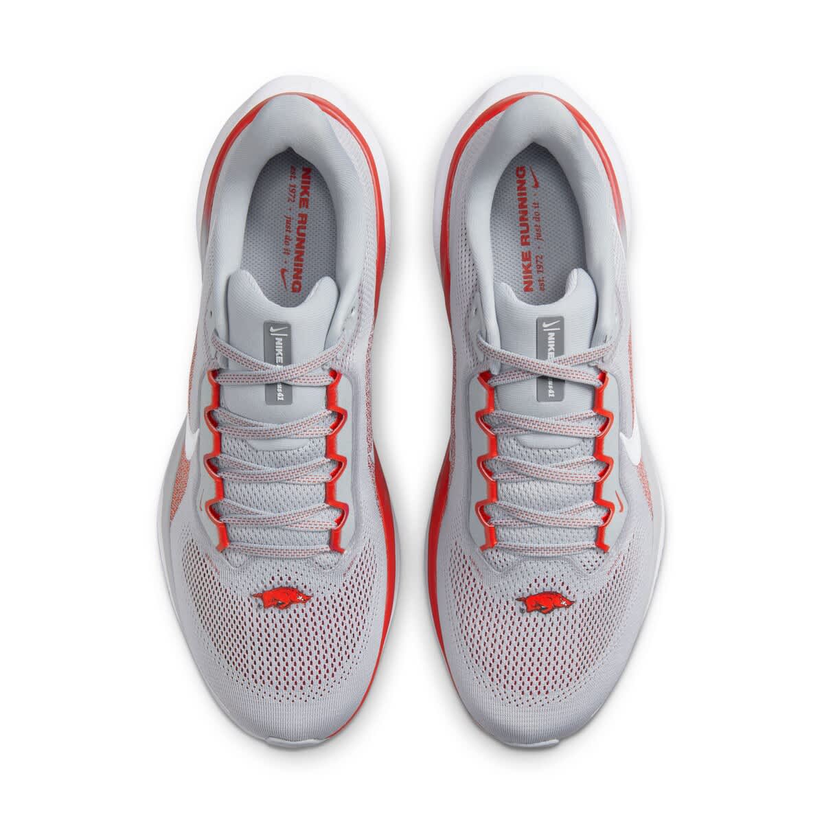 Nike Unisex Nike Gray Arkansas Razorbacks Zoom Pegasus 41 Running Shoes, Alternate, color, Gray