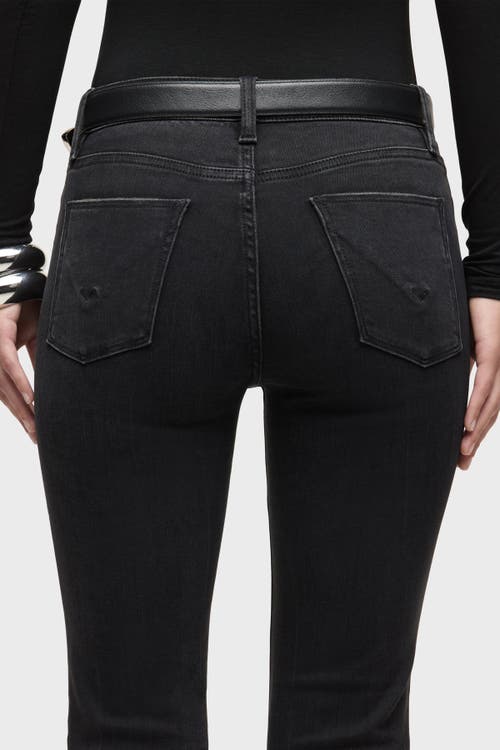 Hudson Jeans Barbara High-rise Bootcut Crop In Black
