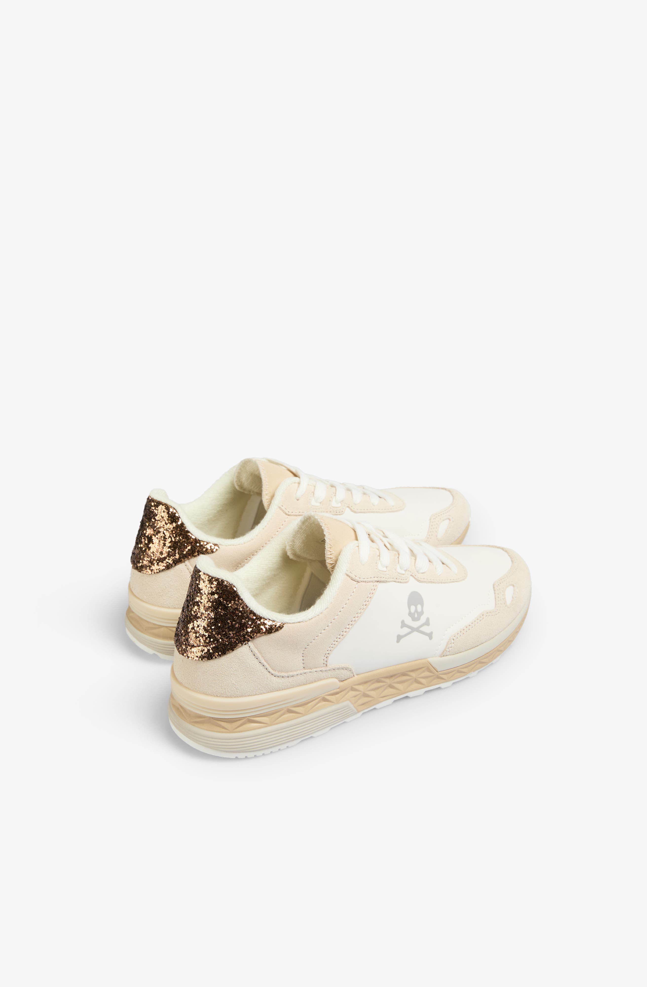 Scalpers Harry Sneakers Woman, Alternate, color, Offwhite-Bronze