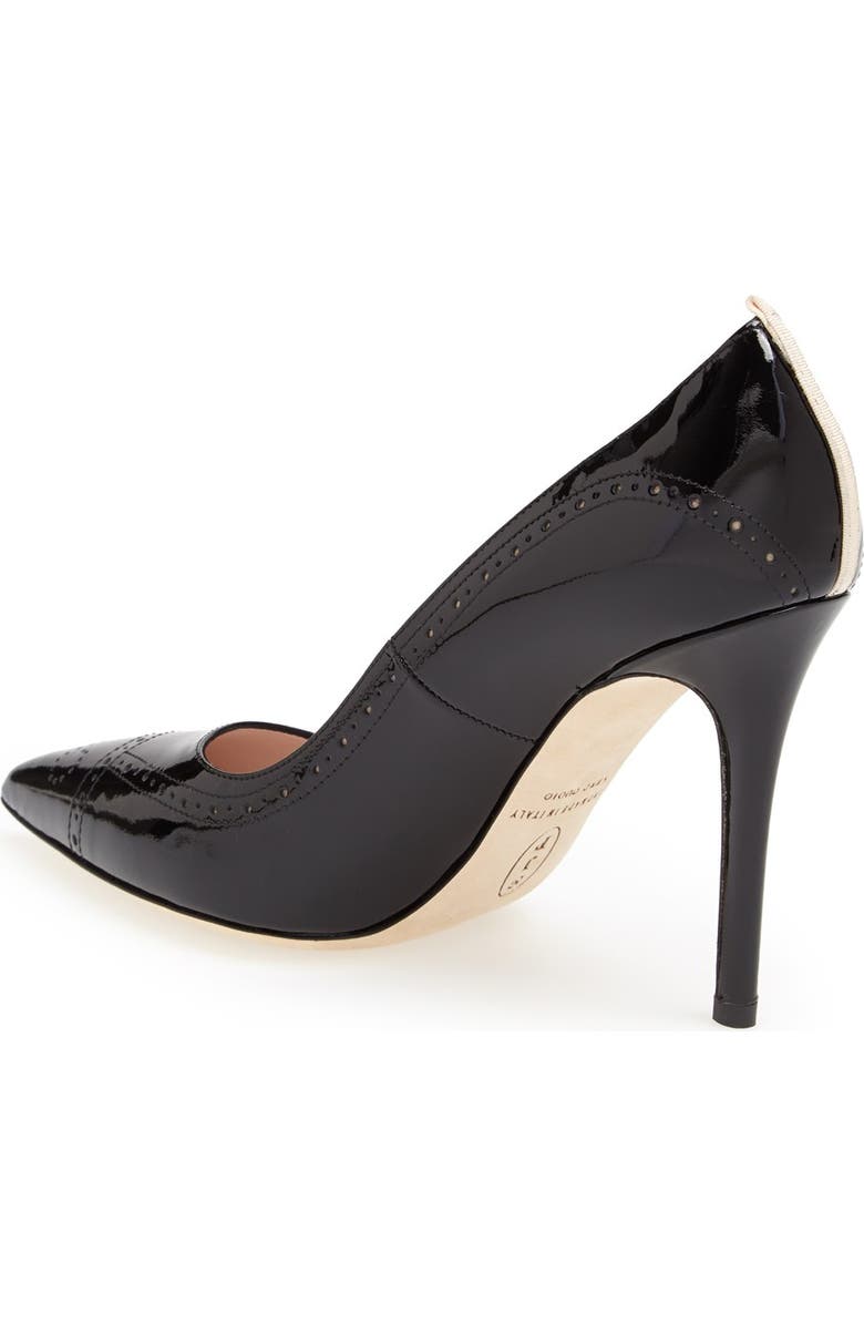 SJP by Sarah Jessica Parker 'Marlene' Brogue Detail Pointy Toe Pump, Alternate, color,