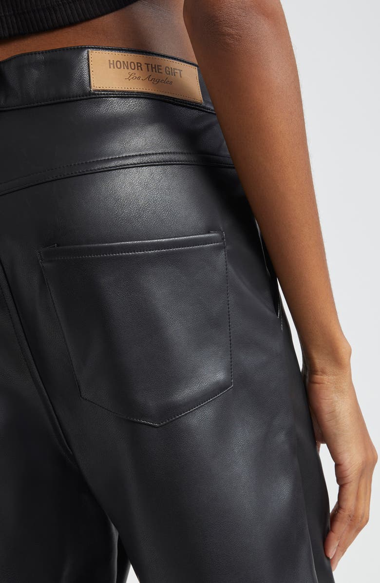 HONOR THE GIFT Faux Leather Shorts, Alternate, color, 
