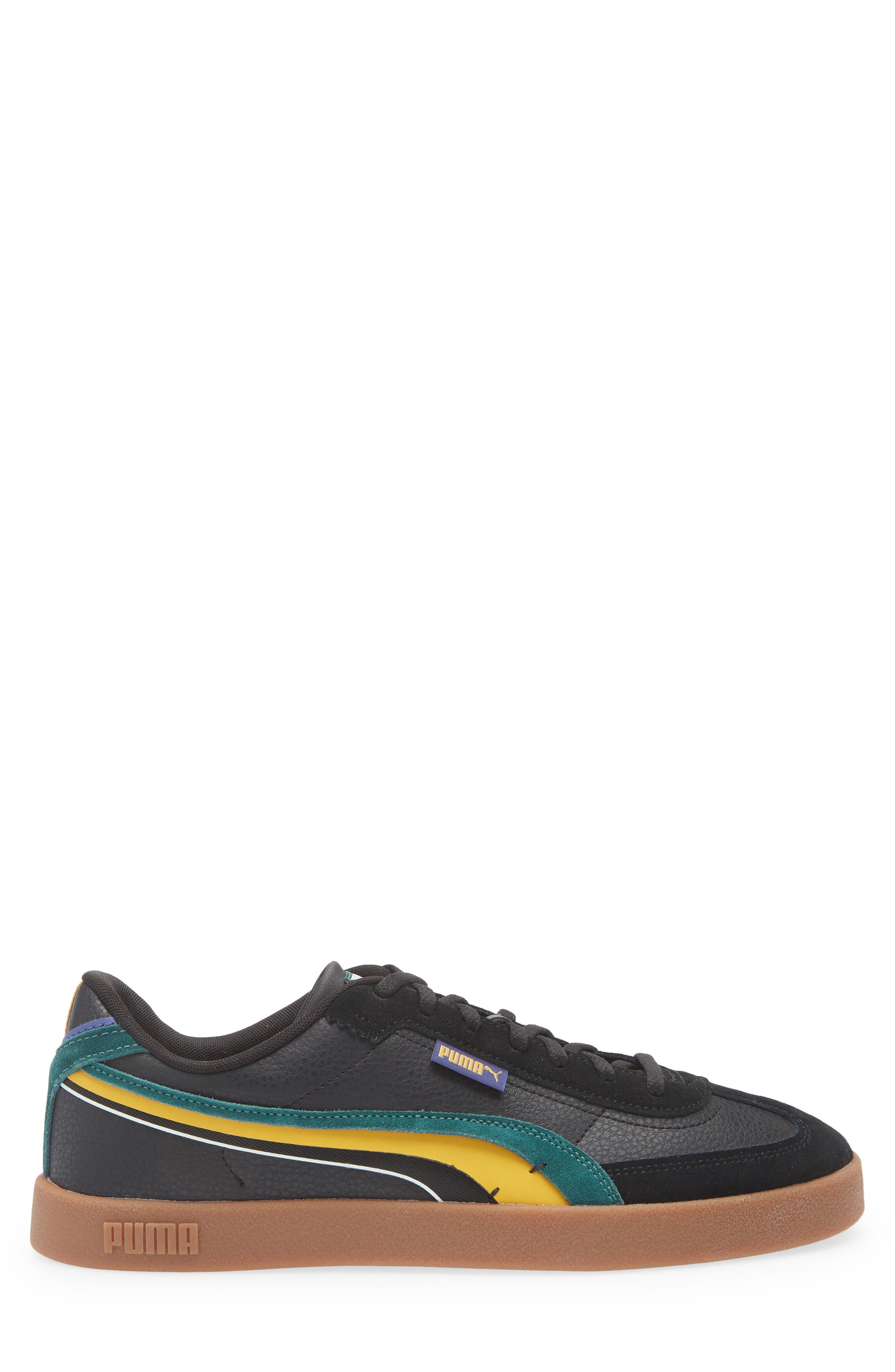 PUMA Club II Era Sneaker, Alternate, color, Puma Black-Dark Myrtle-Gold