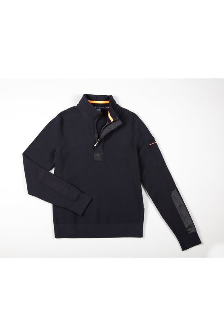 LOUP DE MER II - Quarter Zip Sweater, Alternate, color, Navy