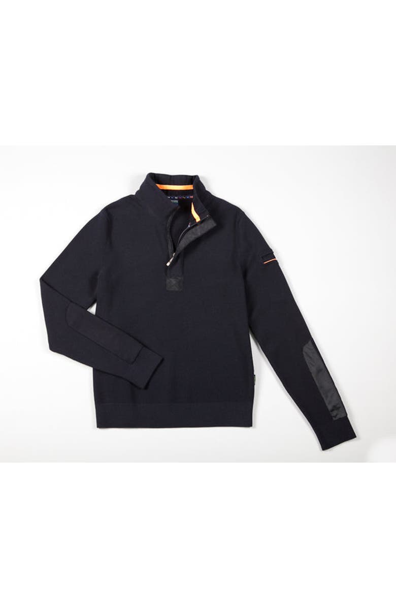 Saint James LOUP DE MER II - Quarter Zip Sweater, Alternate, color, Navy