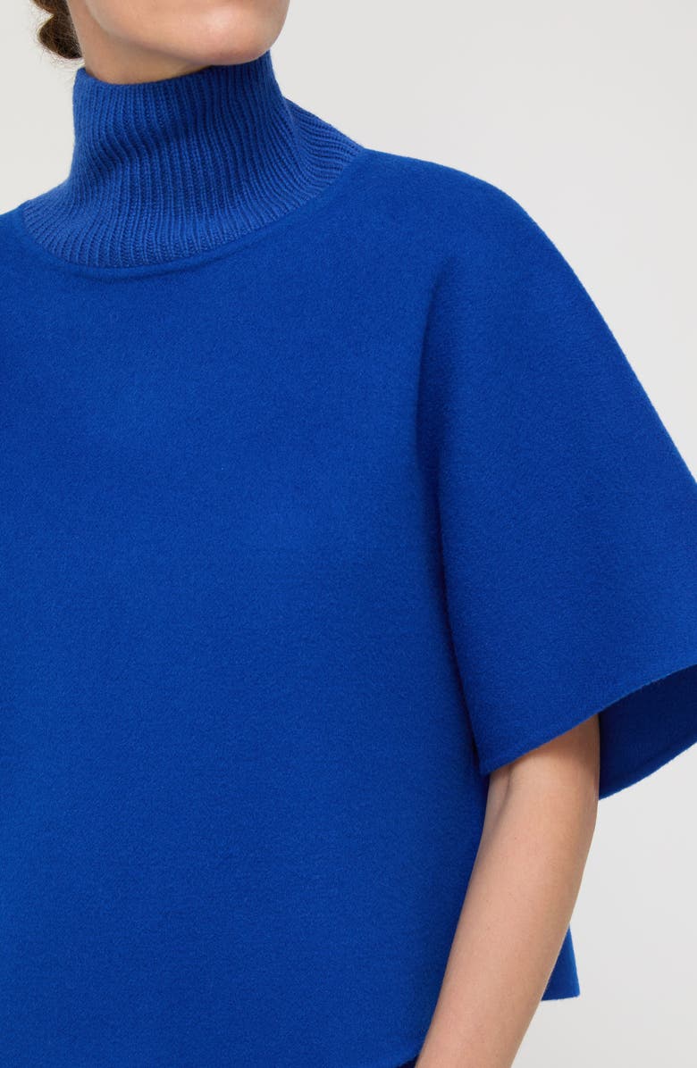 Lafayette 148 New York Double Face Wool & Cashmere Turtleneck Sweater, Alternate, color, Galaxy Blue