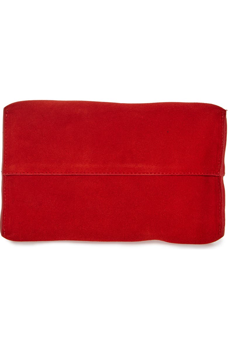 COS Serif Suede Tote with Attached Zip Pouch, Alternate, color,