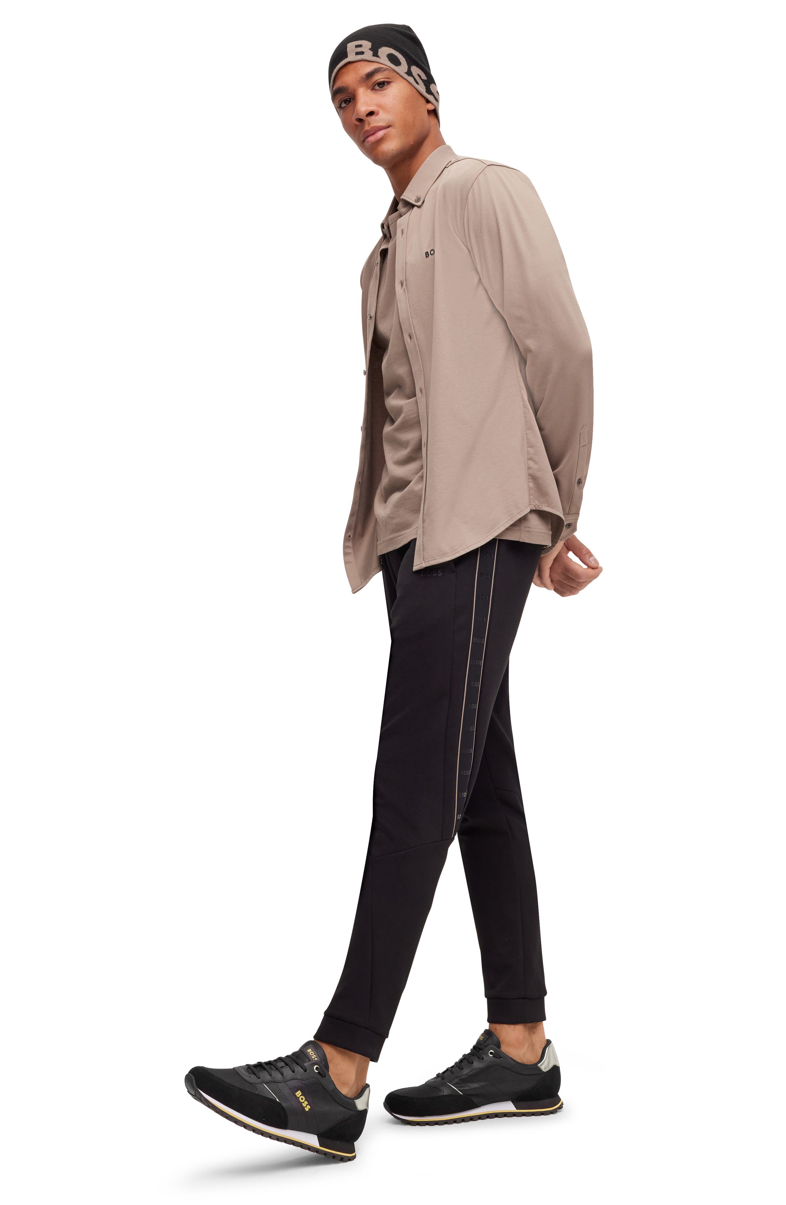 BOSS Parkour Runn NYMX Sneaker, Alternate, color, Blk