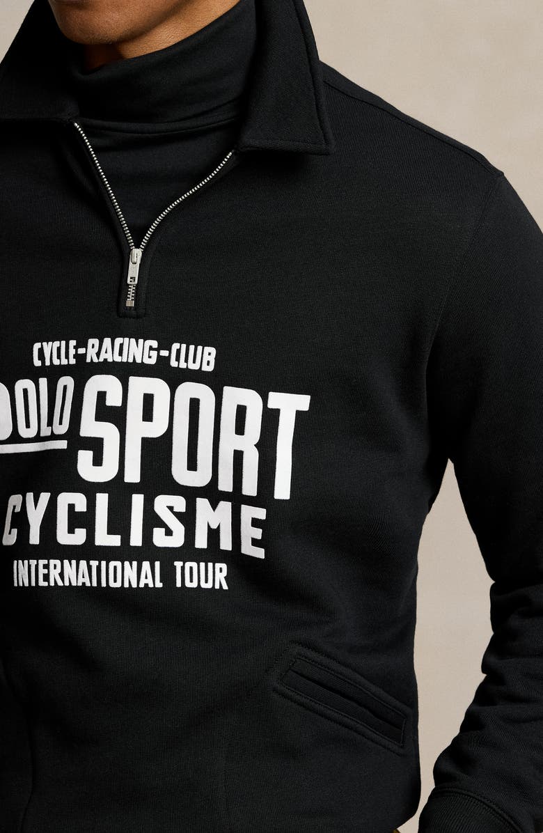Polo Ralph Lauren Cycle Racing Club Quarter Zip Fleece Pullover, Alternate, color, 