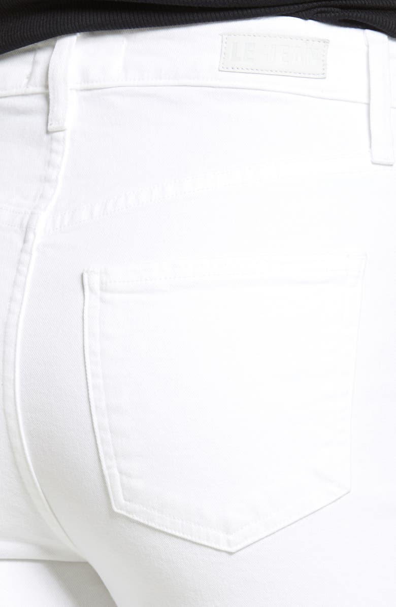 LE JEAN Sabine High Waist Raw Hem Straight Leg Jeans, Alternate, color, 