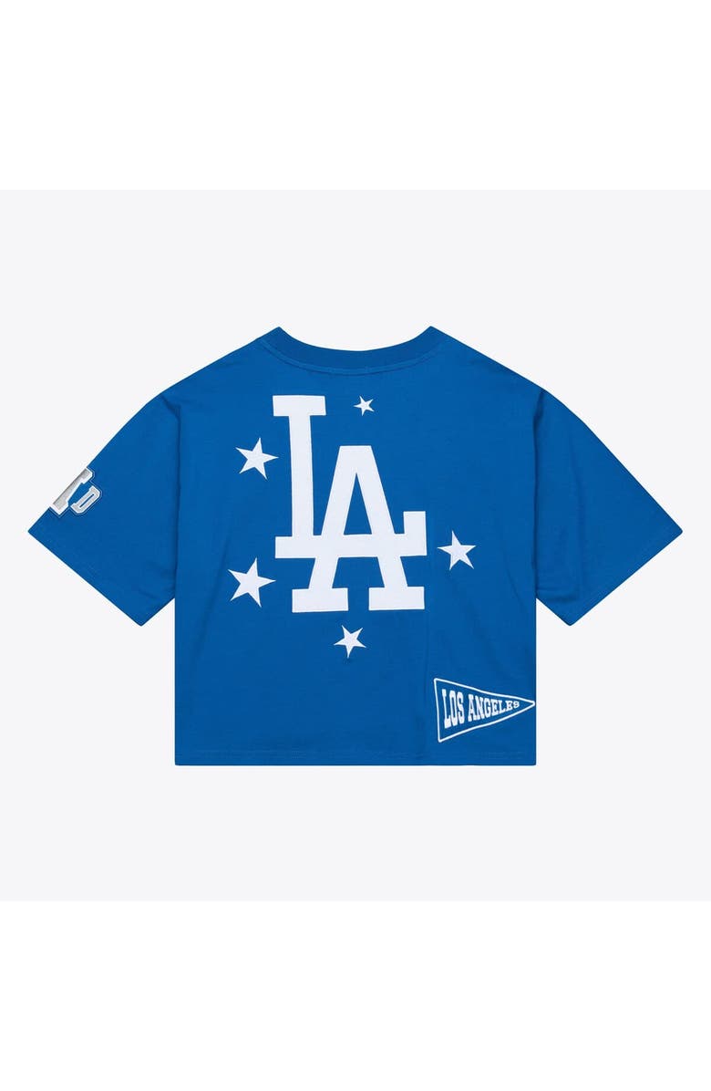 Mitchell & Ness Women's Mitchell & Ness Royal Los Angeles Dodgers Pep Rally Cropped Boxy T-Shirt, Alternate, color, Royal