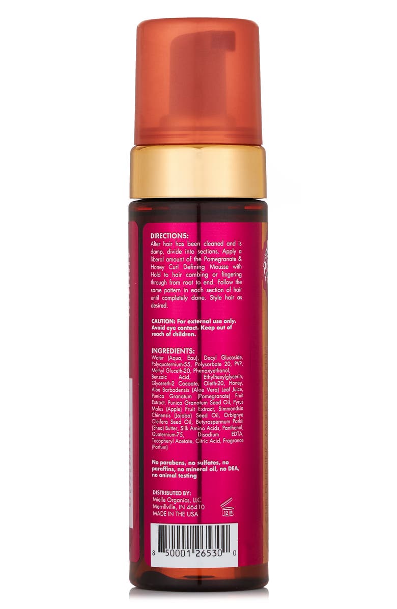 MIELLE Pomegranate & Honey Curl Defining Mousse with Hold - 7.5 oz., Alternate, color,