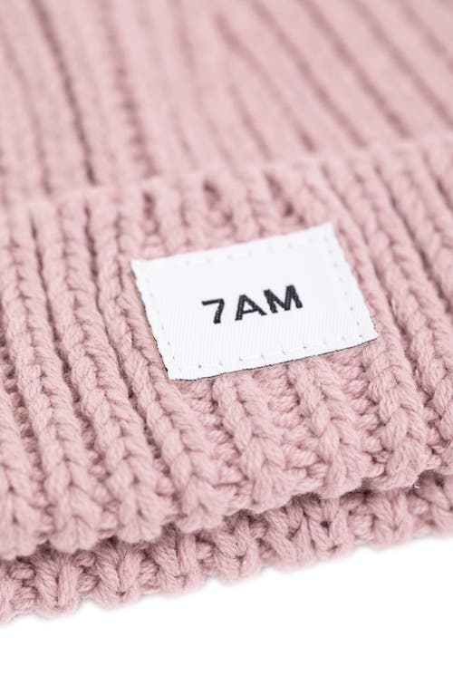 7 A.m. Enfant Kids' Chunky Beanie In Ash Rose