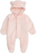 Magnetic Me Minky Faux Fur Bear Hooded Footie Suit