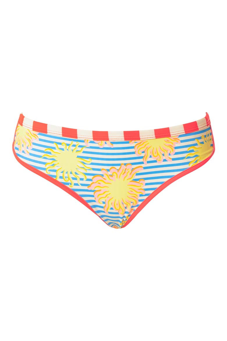 Awake in Light Latin Reversible Bikini Bottoms, Alternate, color, OPEN BLUE