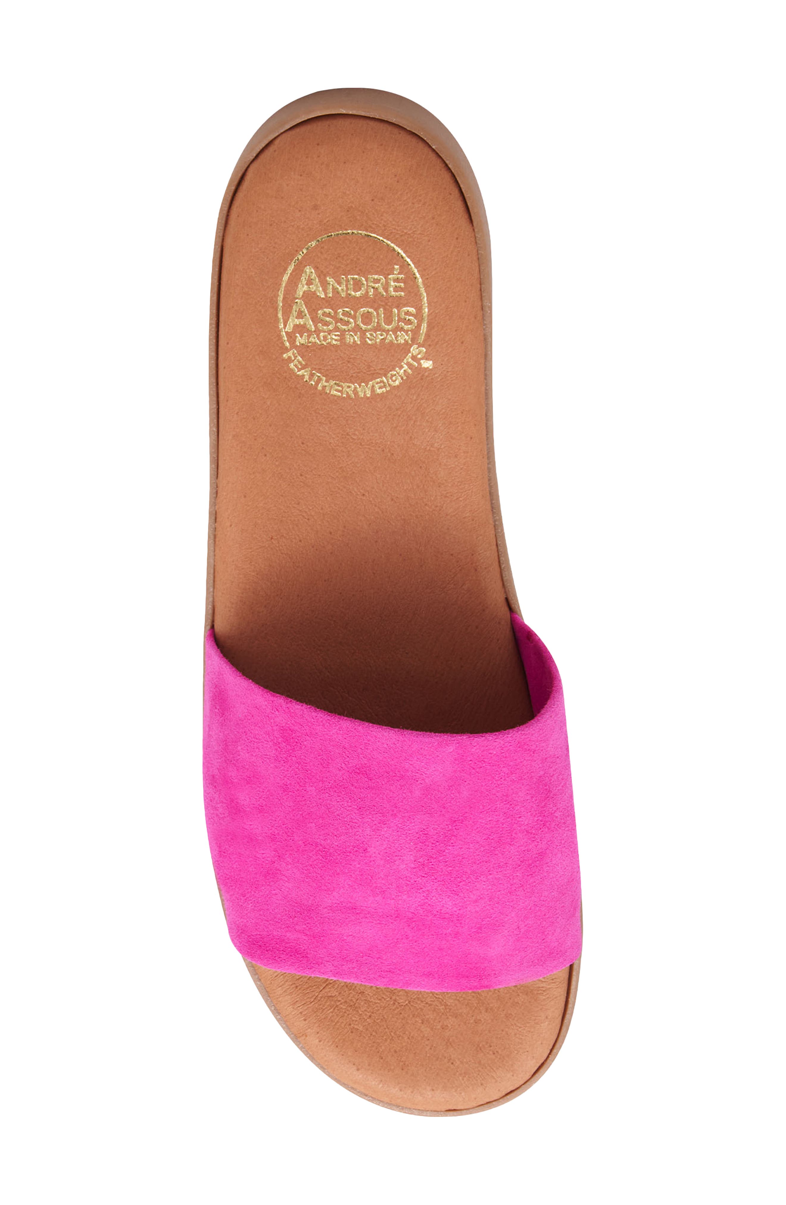 Paloma Woven Slide Sandal, Alternate, color, FUCHSIA