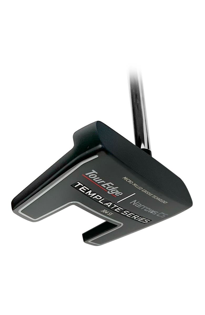 Tour Edge Template Narrows Center Shaft Black Mens RIght Hand Putter - 34in, Main, color, Black