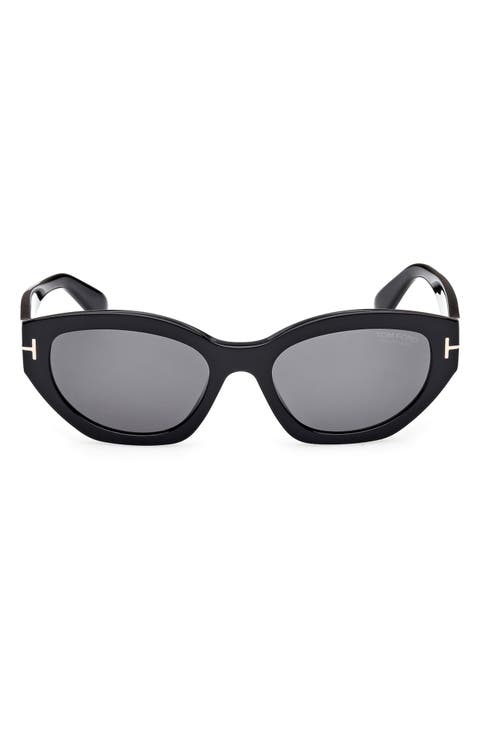 Penny 55mm Polarized Geometric Sunglasses