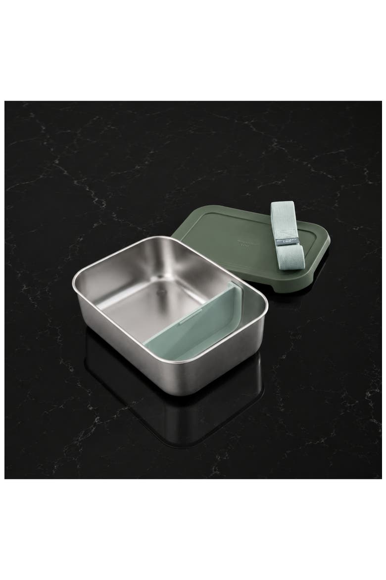 Leo Balance Stainless Steel Lunch Box, Alternate, color, SAGE