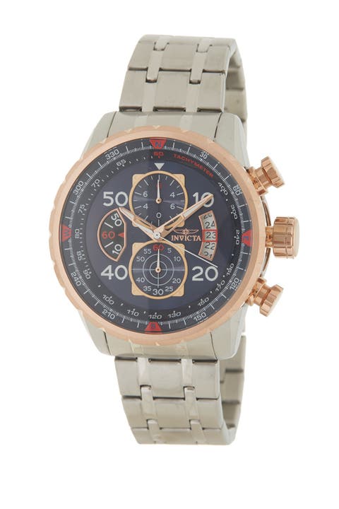 Men's Aviator Chronograph Bracelet Watch, 48mm