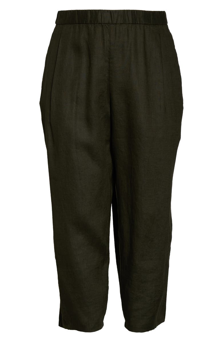 Eileen Fisher Lantern Organic Linen Ankle Pants, Alternate, color,