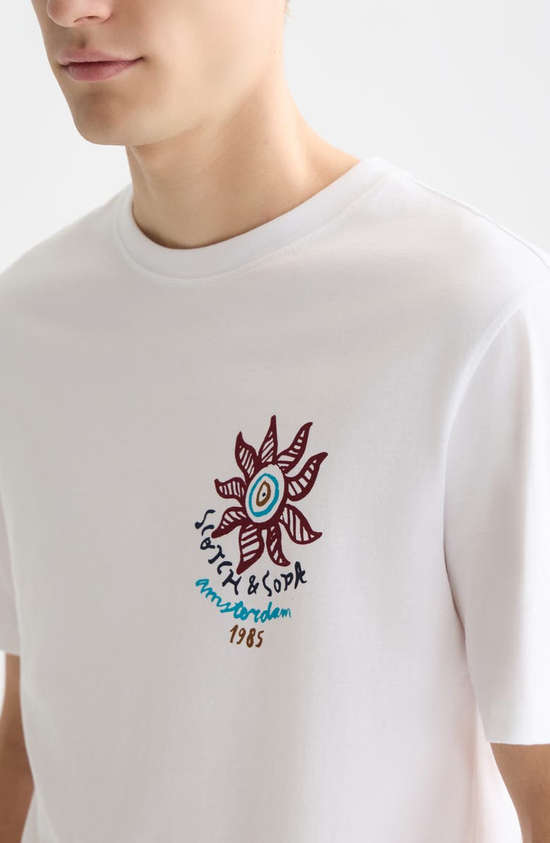Scotch & Soda Regular Fit Graphic T-Shirt, Alternate, color, Bright White