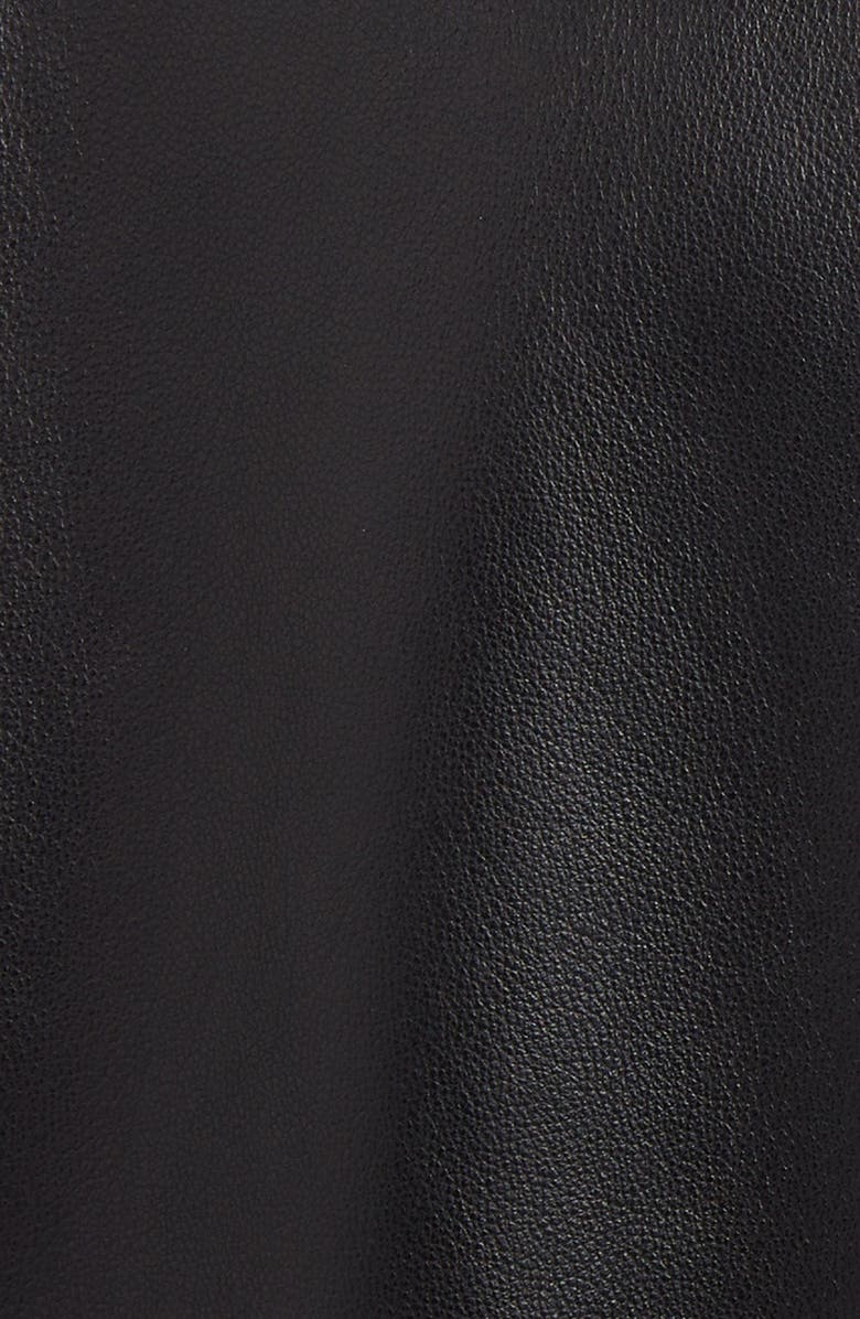 Versace Leather Bomber Jacket, Alternate, color, 