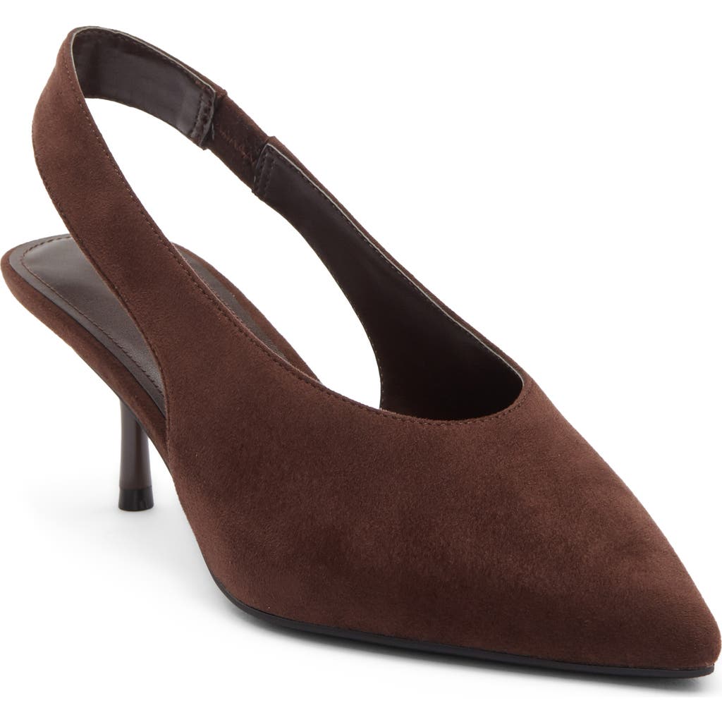 Abound Lainey Slingback Pump in Brown Chocolate at Nordstrom Rack, Size 5.5