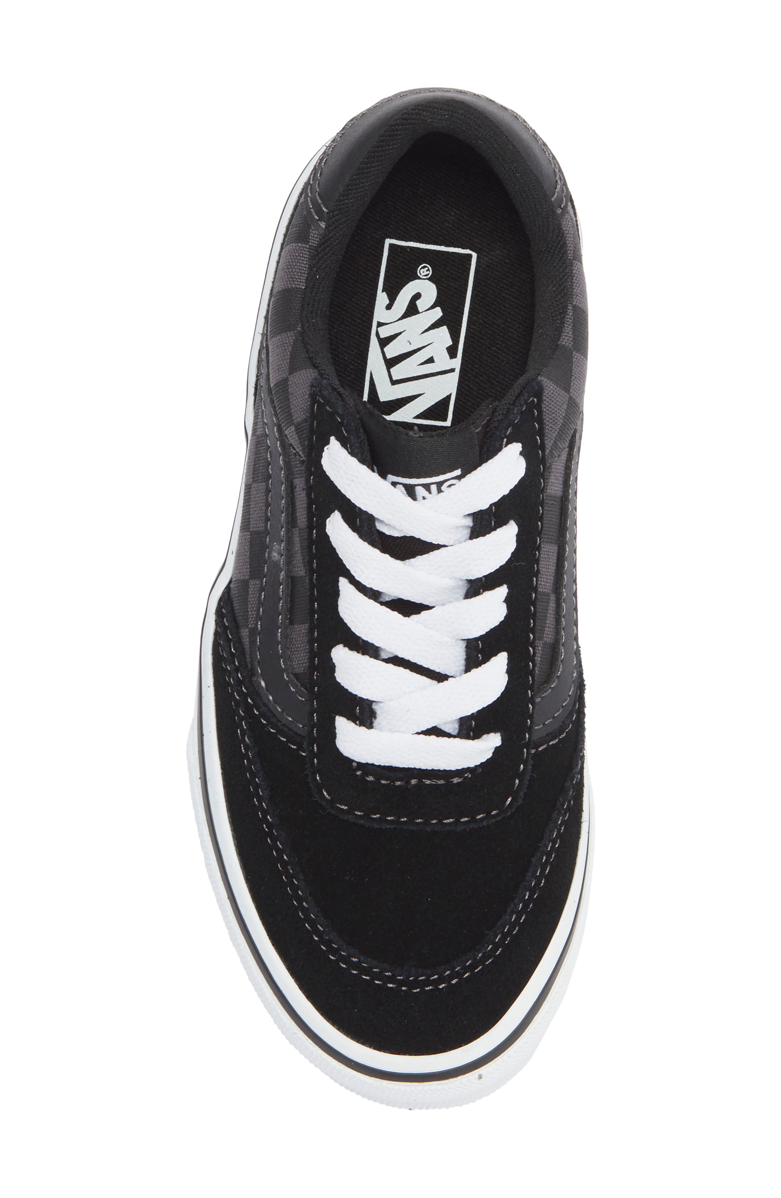 Vans Kids' Brooklyn Checkered Sneaker, Alternate, color, Checkerboard Black/Asphalt