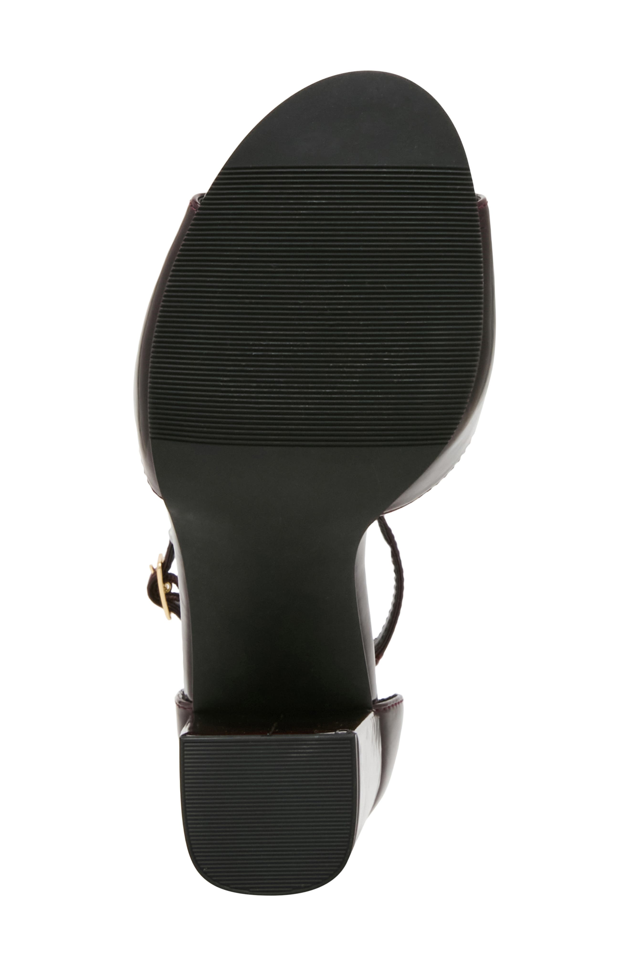 Glowen Ankle Strap Sandal, Alternate, color, MERLOT PATENT